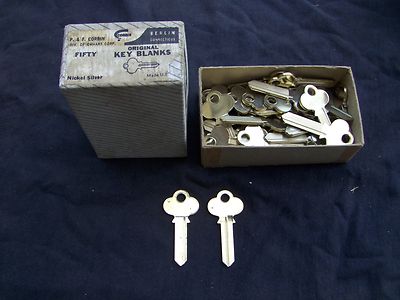 1  VINTAGE CORBIN  Key BLANKS     GOOD FOR LOCKSMITH,ART, STAMPING ...