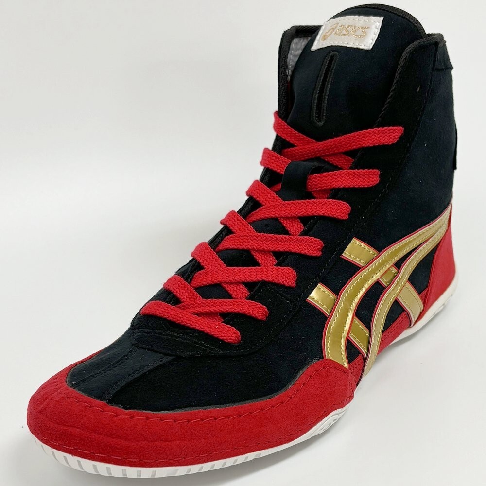 ASICS Wrestling Shoes 1083A001 Black x gold red Successor to ASICS