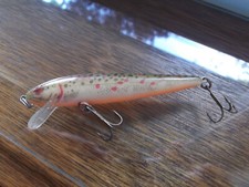 Older USA Made Rebel Naturalized Floating Minnow 3.5" Natural Brown Trout