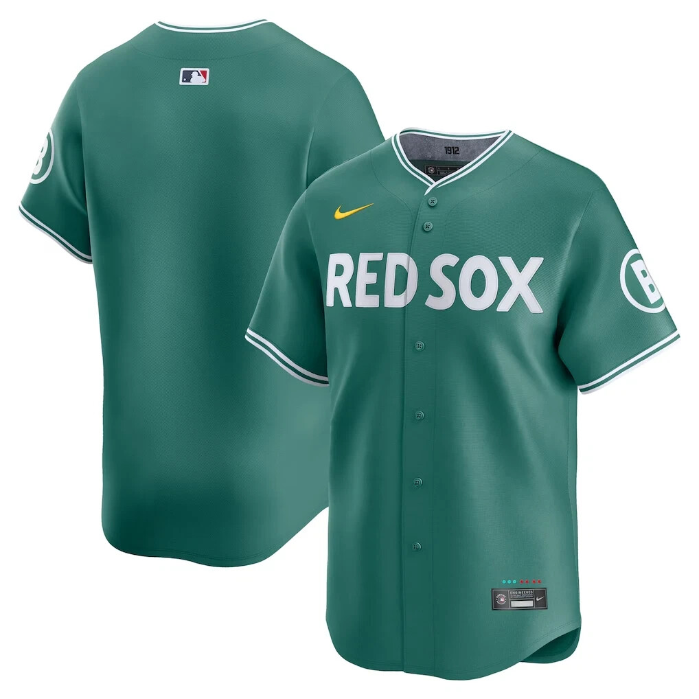  TEAM FIT JERSEY グリーン M AUTHENTIC Nike Boston Red Sox 2025 Men City Connect Limited Jersey