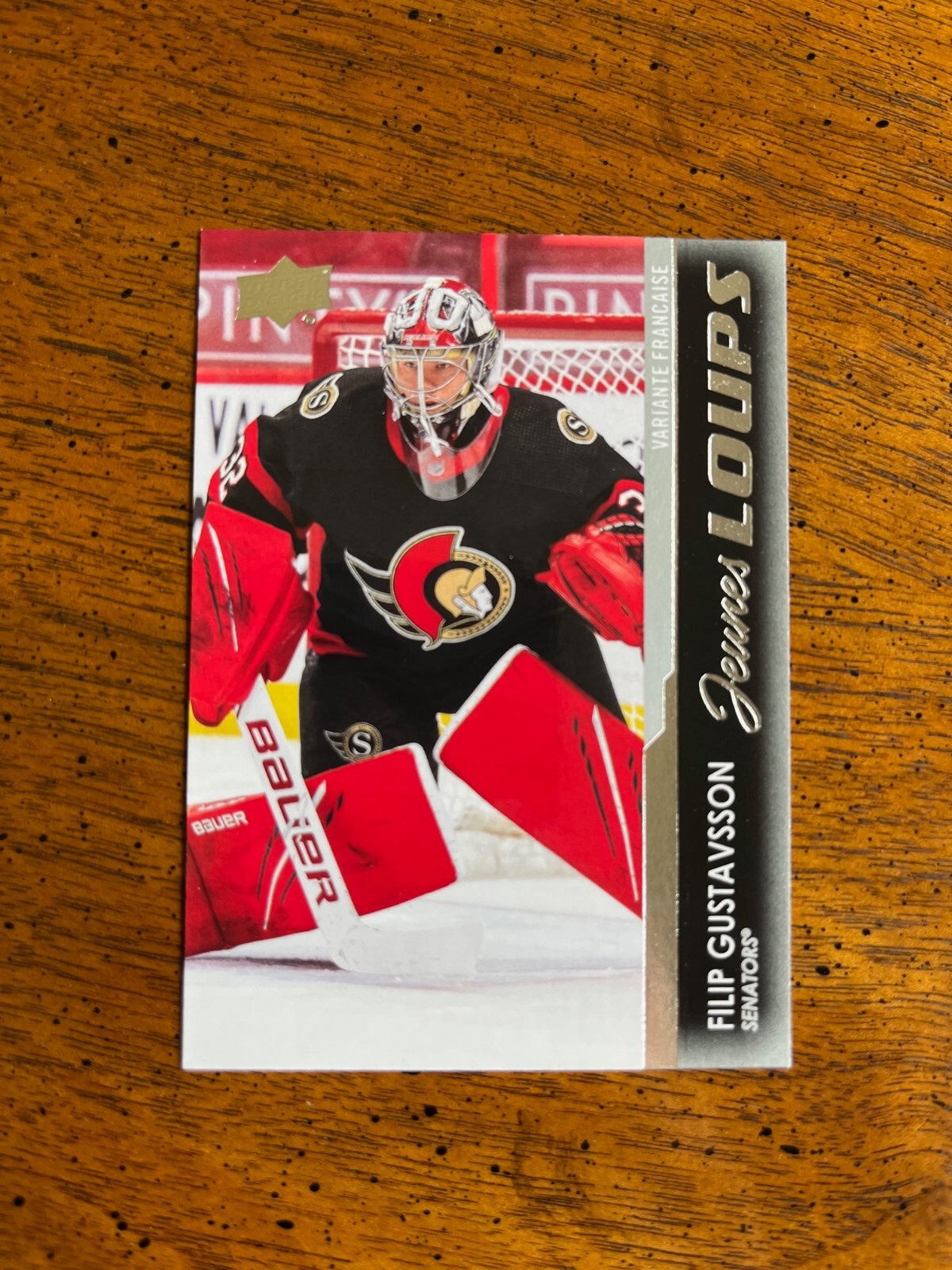 2021-22 Upper Deck FRENCH Young Guns #225 Filip Gustavsson - Minnesota Wild