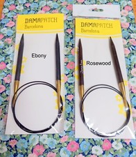 Ebony or Rosewood 32" Circular Knitting Needles 3.5mm to 8mm Your Choice