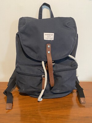Sandqvist/Rucksack/Nvy/Plain Canvas