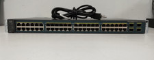 Cisco Catalyst 3560 48-Port PoE Switch WS-C3560V2-48PS-S W/RACK EARS TESTED