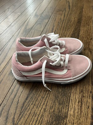 Vans Old Skool Canvas Suede Rose Pink Low Top Sneakers Shoes