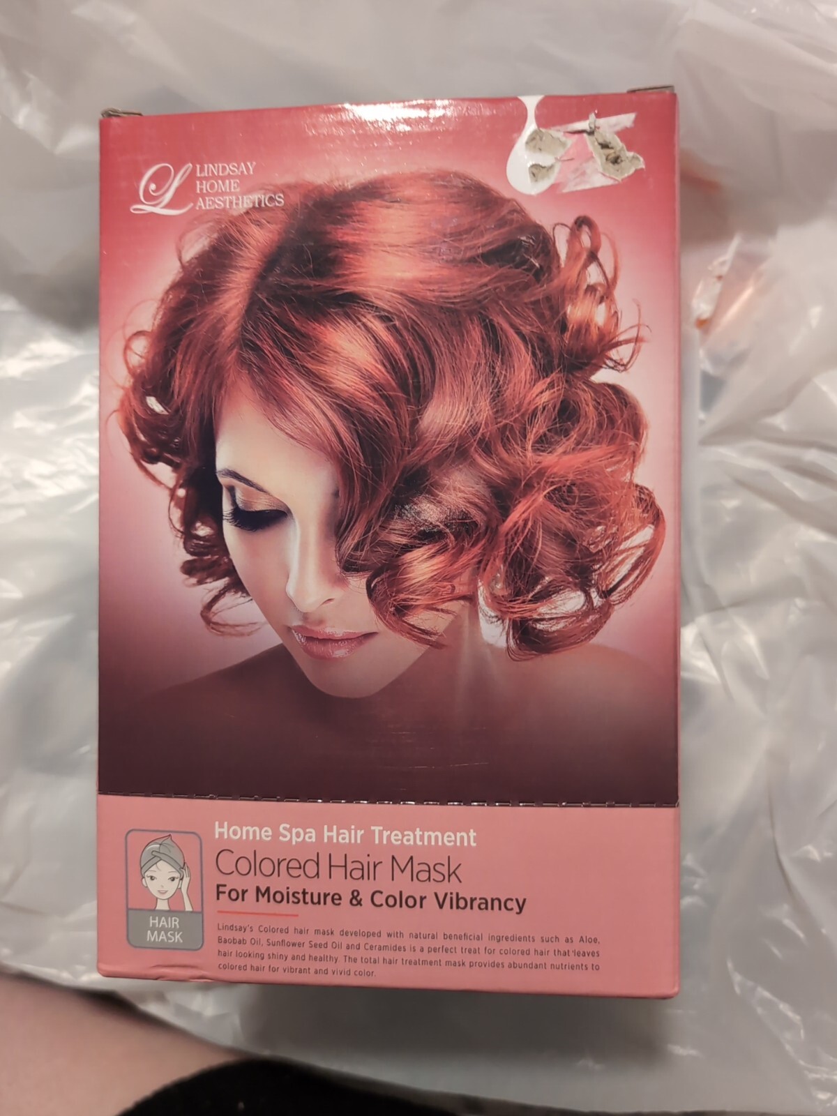 Lindsay Home Aesthetics Colored Hair Masks for Moisture Color UNOPENED Box of 12