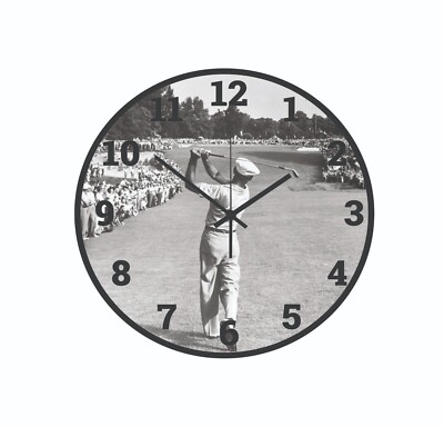 Ben Hogan Golfer Legend US Open Art Wall Hanging Wall Clock Time Piece