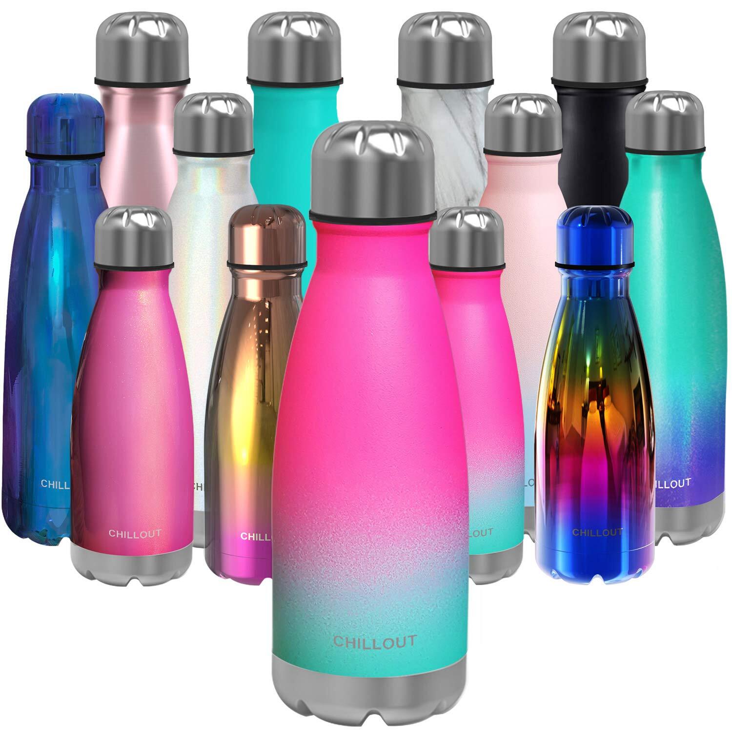 2 pcs 12oz Stainless Steel Water Bottle for Kids Double Wall