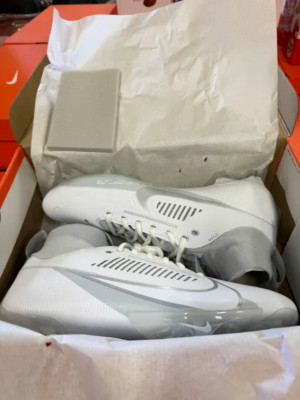 MULTI SIZES Nike Vapor Edge Pro 360 2 White Silver Football Cleats DA5456-100