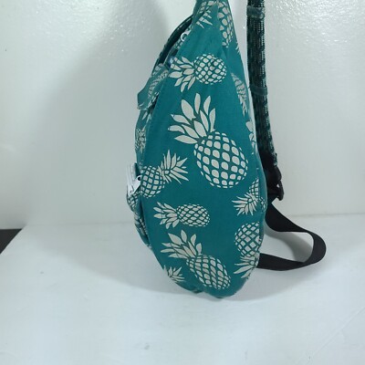 Rope Bag Pineapple Passion Kavu Bag Kavu Rope Sling Bag Teal  display picture 3