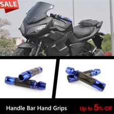 Motorcycle Blue Hand Grips Handle Aluminum 7/8" For Aprilia Honda Kawasaki