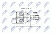 Nty NPW-TY-019 Gelenksatz, Antriebswelle FüR Lexus, Toyota