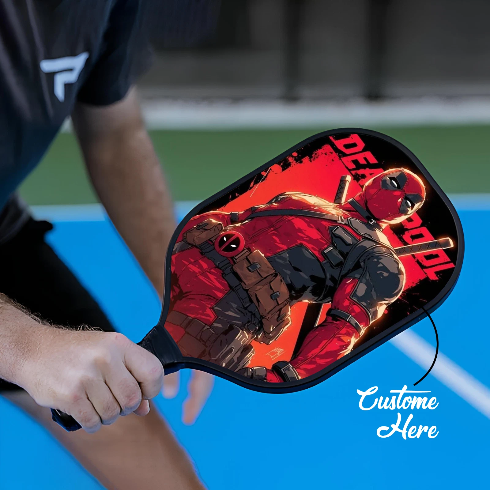 Deadpool Pickleball Paddle Marvel Gift Custom Paddle for Fans