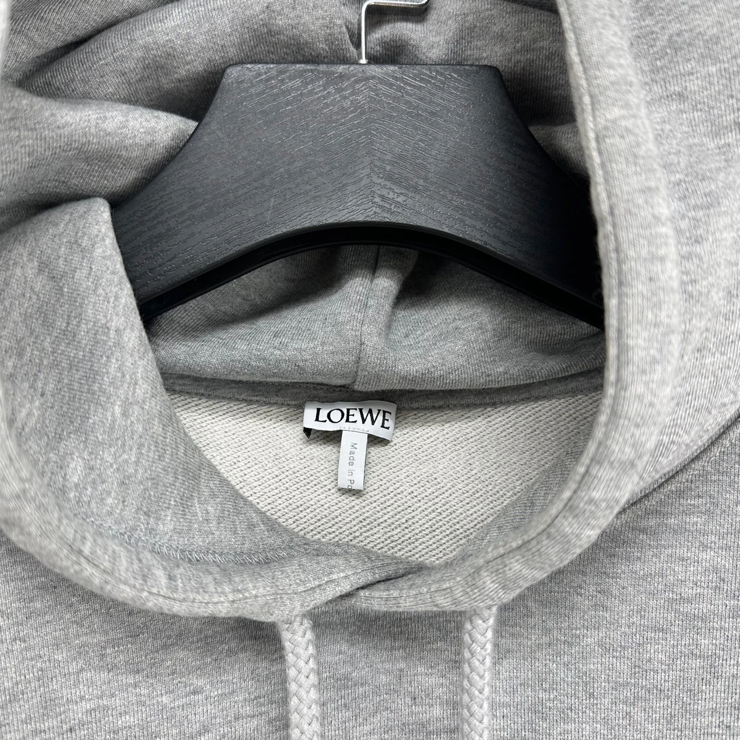 Felpa con cappuccio Loewe in pelle con toppa anagramma M 123148854