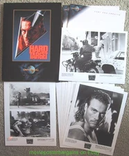 HARD TARGET PRESS KIT 8 STILLS Movie Poster Art on Cover JEAN CLAUDE VAN DAMME