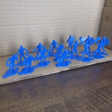 Vintage Blue Military Air Force/Navy Crew Member Toy Figures Lot Of 12