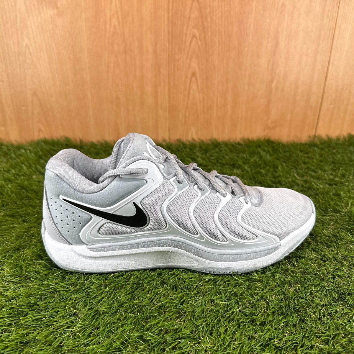 Nike KD 17 TB Basketball Shoes Mens 7.5 11 Wolf Grey White Size 12.5 - Nike KD 17 TB Promo Basketball Shoes White Black  main image 3