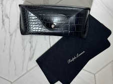 Ralph Lauren Sunglasses/Eyewear Leather Soft Case. Black.