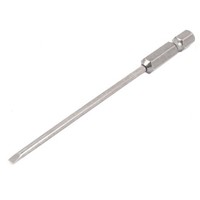 "1/4\" Sechskantschaft 100Mm LäNge 3Mm Breite Kopf Schlitz Schraubendreher Bits"