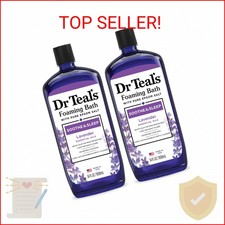 Dr Teal's Foaming Bath with Pure Epsom Salt, Soothe  Sleep with Lavender, 34 fl