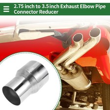 2.75" OD to 3.5" OD Mandrel Exhaust Bend Elbow Concentric Reducer Pipe Adapter