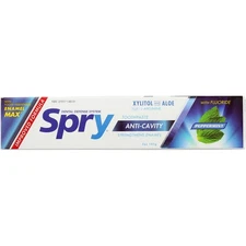 Spry Toothpaste With Fluoride Xylitol & Aloe Peppermint 5 Oz