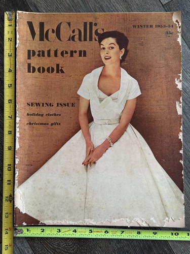 McCALL'S PATTERN BOOK Winter 1953 1954 Magazine Sewing Holiday Clothes Christmas