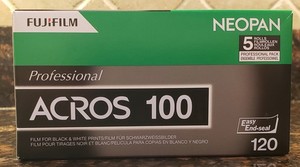 FUJI FUJIFILM NEOPAN ACROS & KODAK TMAX 100 100 120  B&W FILM 6 ROLLS TOTAL
