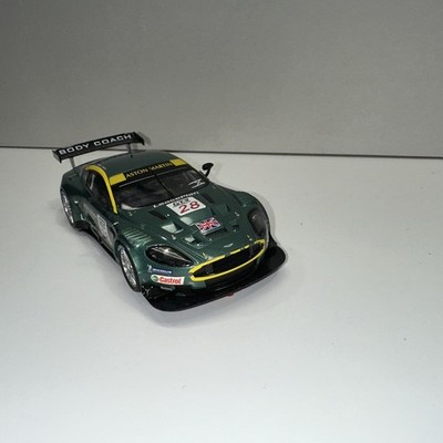 SCX DIGITAL ASTON DBR-9 BODY COACH  #28 green/yellow 