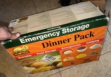 Auguson Farms Dinner Pack 200+ Servings Open Box Sealed Cans Food Storage
