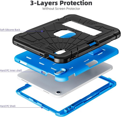 For Apple iPad 10th Gen/iPad (A16) Case Heavy Duty Shockproof Rugged Stand Cover - 第 2/17 張圖片