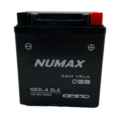 Batterie moto NUMAX NB3L-A SLA 12V 3Ah 42A Dimensions: 98x56x111mm et plus à - Photo 1/2