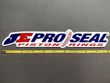 "JE PRO SEAL PISTON RINGS" Vintage Original Racing Sticker Decal
