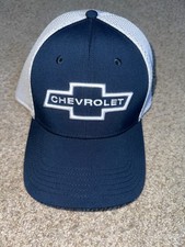 CHEVY HAT AUTOMOTIVE AMERICAN TWO TONE MESH TRUCKER HAT CAR CLASSIC LOGO NEW CAP