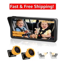 Complete Baby Car Camera Kit: 7.1" Screen, Dual Cameras  Hassle-Free Setup
