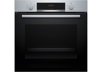 Bosch Serie 4 HBA514BS3 Einbau-Backofen – Pyrolyse, Vielseitige Heizarten, 60X60