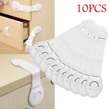 10pcs Baby Safety Cabinet Locks Child Proof Drawer Door Protector - NEW