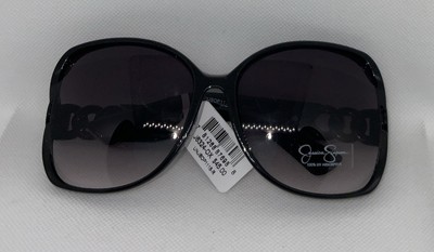 Jessica Simpson Women's Black Vented Oval Sunglasses J-6324-OX New