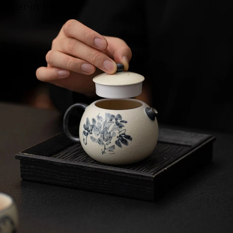 1 Juego de Tetera de Cerámica Linda Gato Xishi Tetera Exquisita Tetera Kung Fu Foto 4 de 4