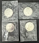 1964  80% Silver Canadian Silver Dollar Proof Like PL Sealed Cello (lot of 4)