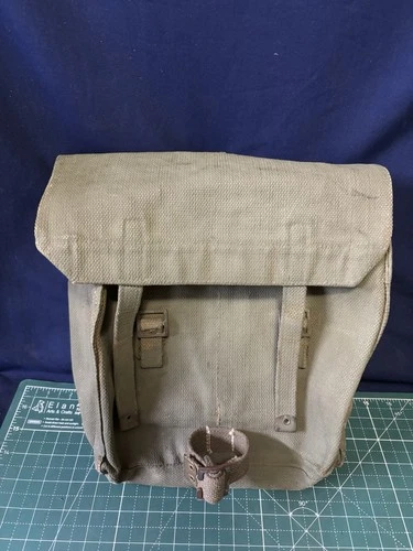 WW2 British Military Rare Hand Painted Camouflage Backpack 1944