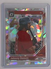 2024 Donruss Optic Johnny Damon Silver Prizm Cracked Ice /25 Red Sox