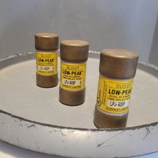 Lot of 3 Buss Low-Peak Dual-Element Time Delay Fuse, 60A. LPJ-60SP