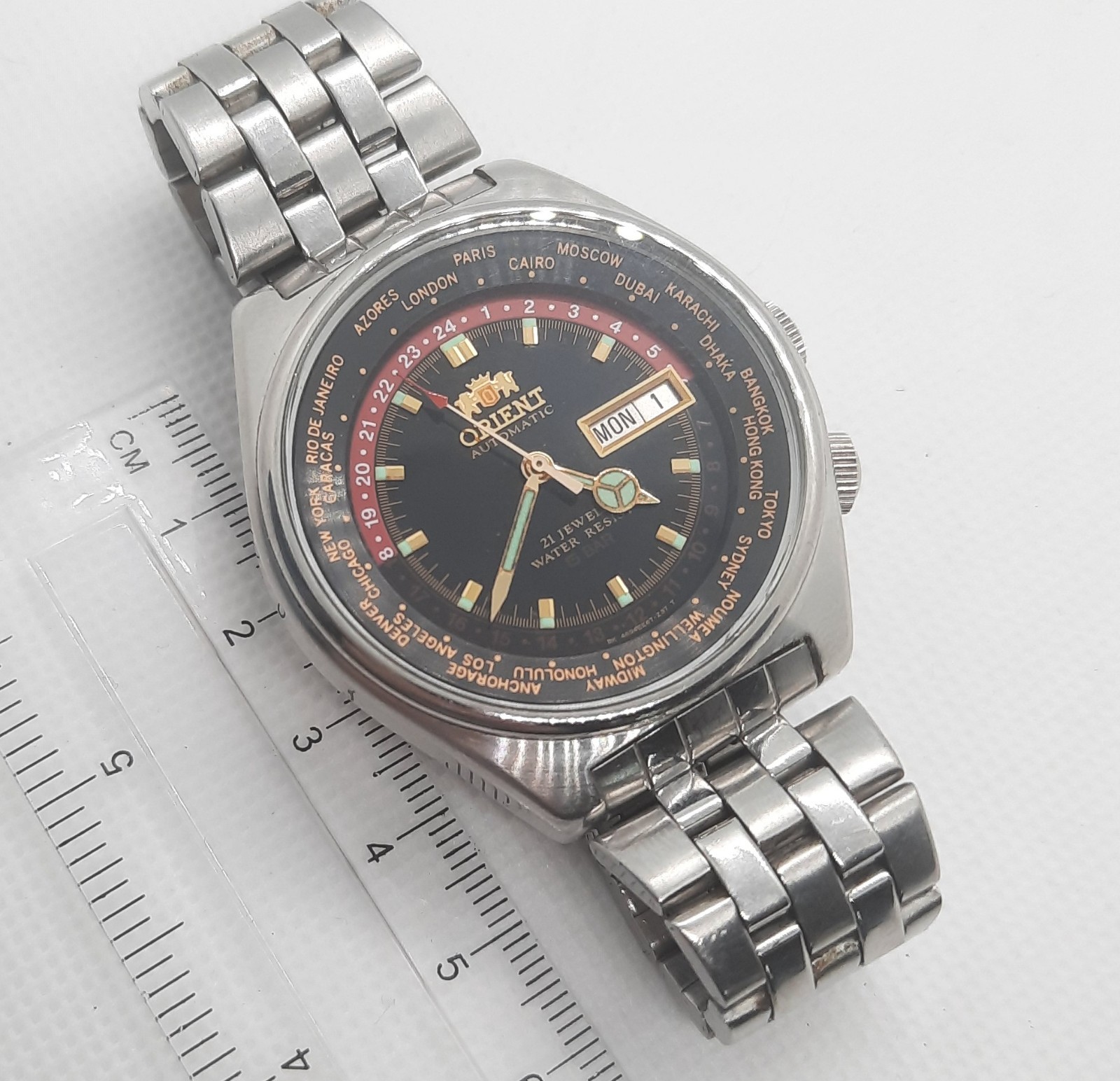 ORIENT Cities World Time 5 Bar Automatic Vintage … - image 14