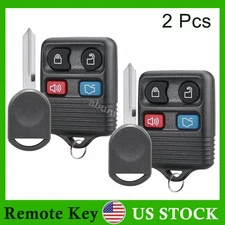 2 Keyless Entry Remote Fob 4B + 4D63 Chip Ignition Key for Ford Lincoln Mercury