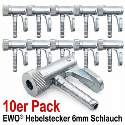 10x Original EWO Hebelstecker 151-46 (für 6mm Schlauch)   Profi Qualität   NEU