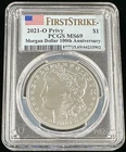 2021-O Morgan Silver Dollar Privy PCGS MS69 100th Anniversary
