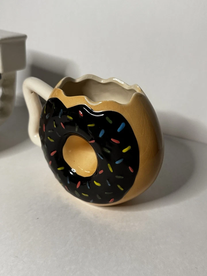 Big Mouth Toys- Set Of 2. Novelty Coffee Mugs. Gag Gifts. Toilet Mug. Donut Mug - Image 2 of 4