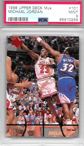 1998 UPPER DECK MJX MICHAEL JORDAN CARD #101 PSA 9  BULLS HOFER GREAT