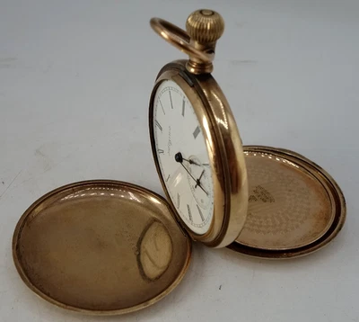 Montre à Gousset Plaquée Or - Modèle N°78 - Poids Total 32,30 Grammes - Occasion Vintage